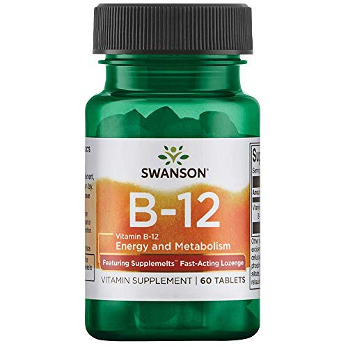 Swanson Supplemelts Sublingual Vitamin B-12 5 Milligrams 60 Tabs