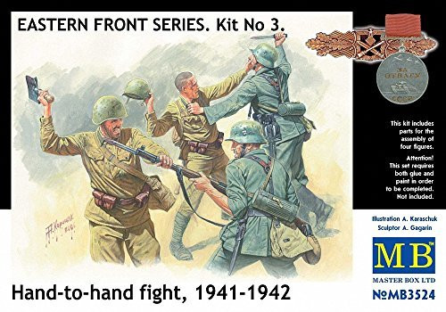 Masterbox 135 Scale Eastern Front Series_ Kit No 3 Hand-to-Hand Fight 1941-1942 - Plastic Model Building Set  3524