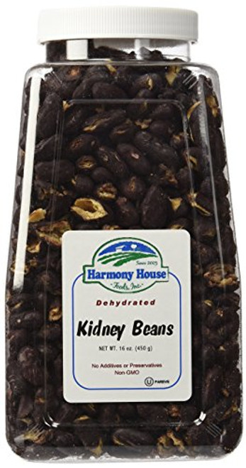 Harmony House Foods TRUE Dehydrated Dark Kidney -- Easy Cook 16 oz Quart Size Jar Harmony House Foods TRUE Dehydrated Dark Kidney -- Easy Cook 16 oz Quart Size Jar