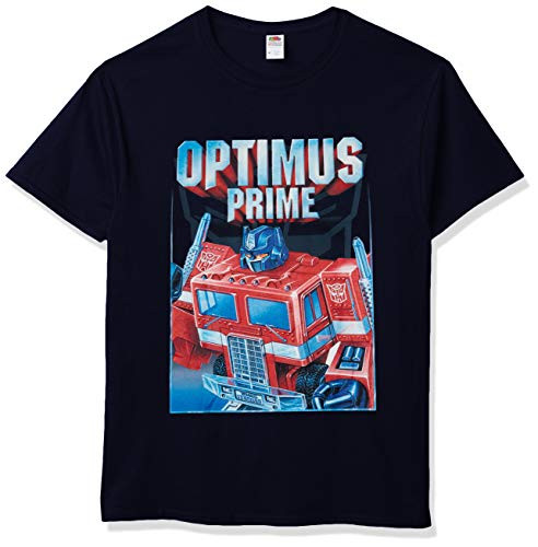 Transformers Mens Prime Hero Basic Solid Tee Navy Large