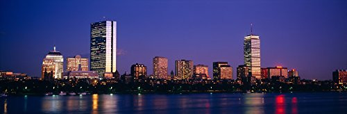 Posterazzi Buildings along Charles River Boston Massachusetts USA Poster Print 27 x 9