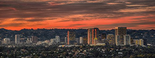 Posterazzi Elevated view of buildings Century City Hollywood Hills Los Angeles California USA Poster Print 27 x 9 Posterazzi Elevated view of buildings Century City Hollywood Hills Los Angeles California USA Poster Print 27 x 9