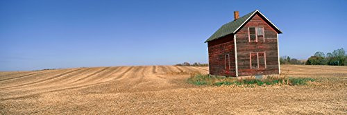 Posterazzi Panoramic view of old farm building in rural Battle Lake Minnesota Poster Print 27 x 9