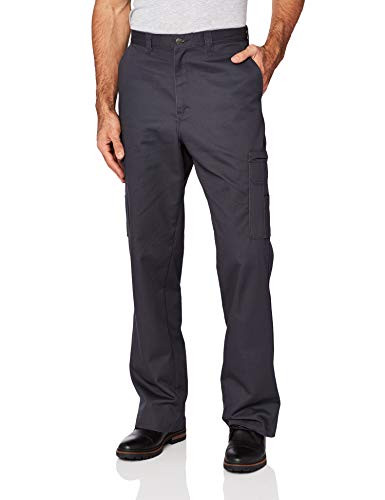 Dickies Occupational Workwear LP337CH 42x30 Cotton Relaxed Fit Mens Industrial Cargo Pant with Straight Leg 42 Waist Size 30 Inseam Dark Charcoal