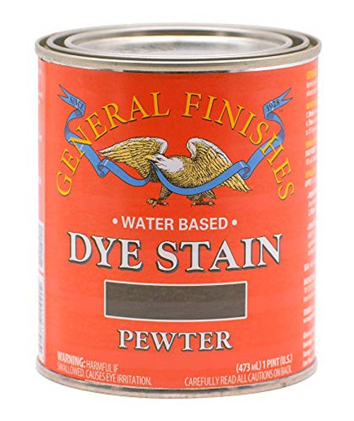 General Finishes Water Based Dye 1 Pint Pewter