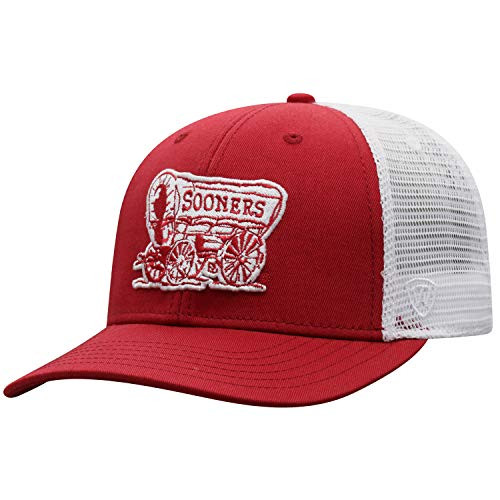 Top of the World Oklahoma Sooners Mens Top of the World BB Trucker Hat Secondary Team Color Icon Adjustable Top of the World Oklahoma Sooners Mens Top of the World BB Trucker Hat Secondary Team Color Icon Adjustable
