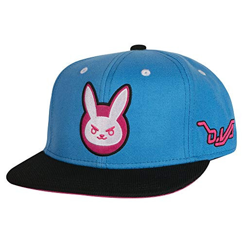 JINX Overwatch D_Va Target Snapback Baseball Hat BlueBlack One Size JINX Overwatch D_Va Target Snapback Baseball Hat BlueBlack One Size