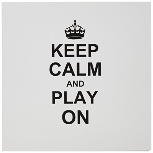 3dRose Keep Calm and Play on - carry on gaming - hobby or pro gamer gifts - Greeting Cards 6 x 6 inches set of 12 gc-157754-2
