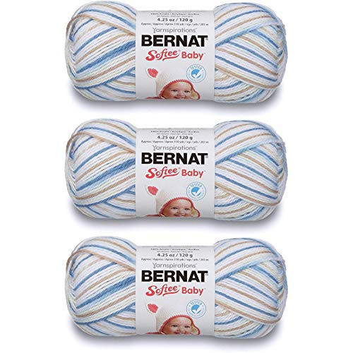 Bernat 166031-31128 Softee Baby Yarn - Ombres - Little Boy Blue
