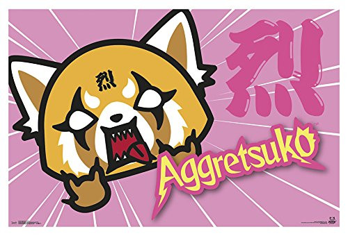Trends International Aggretsuko-Horns Wall Poster, 22.375" x 34", Multicolor