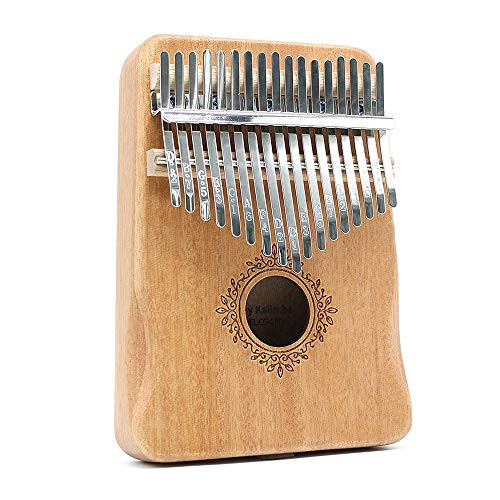 Kalimba 17-Keys Thumb-Piano Mbira-Kalimba - With Study Instruction and Tune Hammer Portable Mbira Sanza African Wood Finger Piano Gift for Kids Adult Beginners Professional Christmas Gift