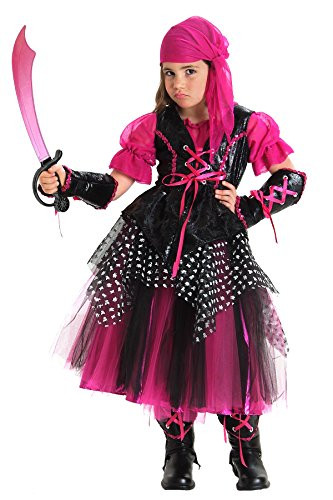 Princess Paradise Caribbean Pirate Childs Costume Medium BlackPink
