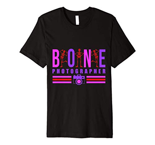 Bone Photographer - Funny Skeleton X-Ray Tech Radiology Gift Premium T-Shirt