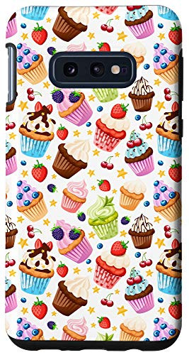 Galaxy S10e Cute Cupcake Cakes Desserts Colorful Pattern Case