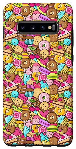 Galaxy S10 Cute Kawaii Emoji Cupcakes Cakes Desserts Colorful Case