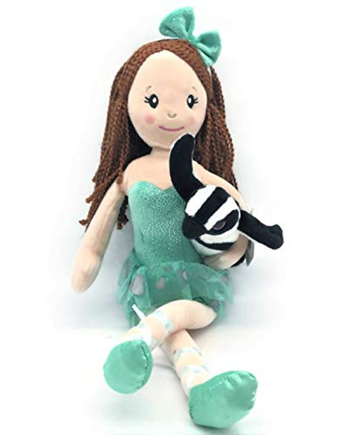 The Petting Zoo Ballerina Doll with Small Penguin Stuffed Animal- Great Gifts for Girls Red Hair-17 Inches The Petting Zoo Ballerina Doll with Small Penguin Stuffed Animal- Great Gifts for Girls Red Hair-17 Inches