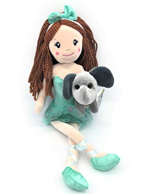 The Petting Zoo Ballerina Doll with Small Elephant Stuffed Animal- Great Gifts for Girls Red Hair-17 Inches The Petting Zoo Ballerina Doll with Small Elephant Stuffed Animal- Great Gifts for Girls Red Hair-17 Inches