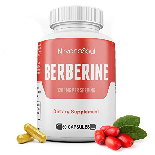 Berberine 1200 mg Non-GMO Vegetarian Capsules- Promotes Healthy Weight Loss - Berberine HCl Supplement Supports Glucose Metabolism Blood Sugar Cardiovascular Heart Gastrointestinal Wellness Berberine 1200 mg Non-GMO Vegetarian Capsules- Promotes Healthy Weight Loss - Berberine HCl Supplement Supports Glucose Metabolism Blood Sugar Cardiovascular Heart Gastrointestinal Wellness