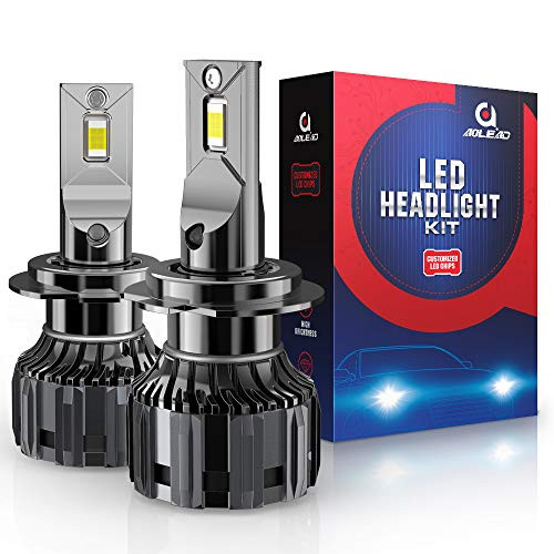 AOLEAD H7 LED Headlight Bulbs 60W 12000 Lumens Super Bright 6000K CSP Chips Conversion Kit