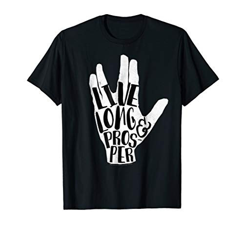 Star Trek Original Series Handwritten Salute Graphic T-Shirt Star Trek Original Series Handwritten Salute Graphic T-Shirt