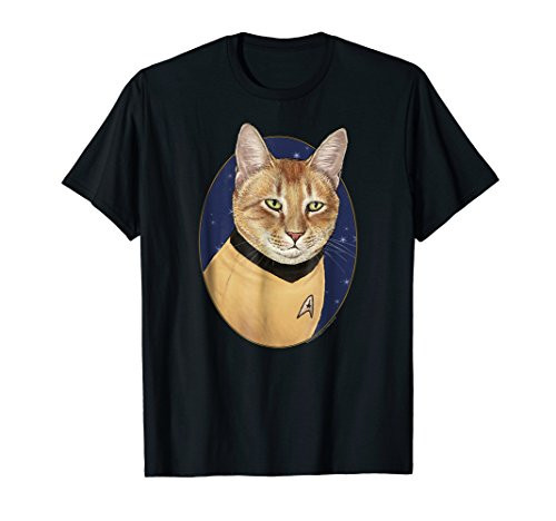 Star Trek Original Series Cat Captain Kirk Graphic T-Shirt