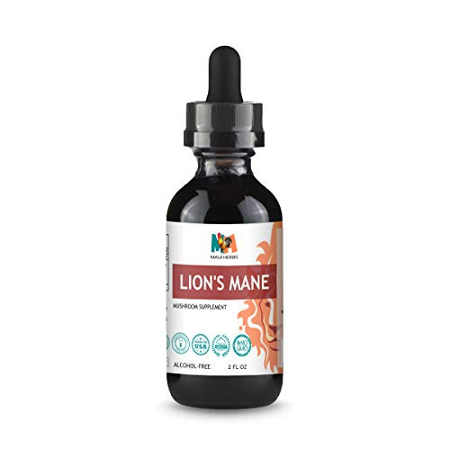 Lions Mane Tincture Alcohol-Free Liquid Extract Organic Lions Mane Mushroom Hericium erinaceus