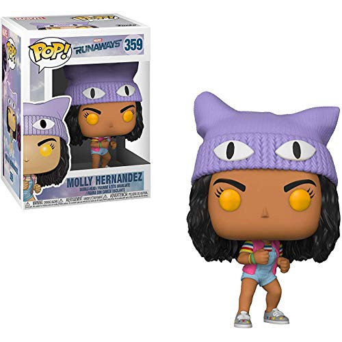 Molly Hernandez Fun?ko P?o?p? Marvel Vinyl Figure Bundle with 1 Compatible ToysDiva Graphic Protector 359  32669 - B