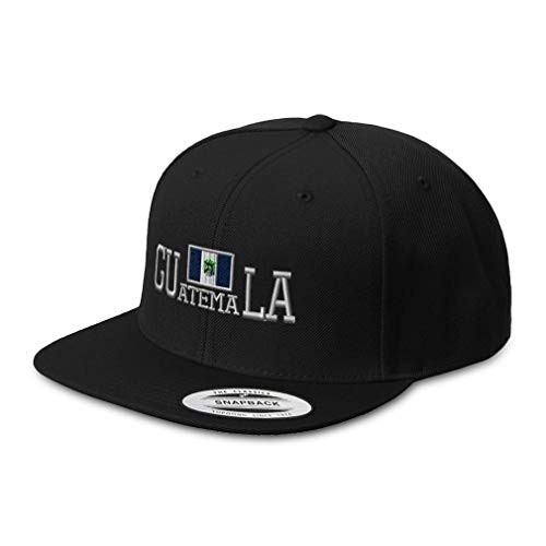Speedy Pros Snapback Hats for Men Women Guatemala Flag Embroidery Acrylic Flat Bill Baseball Cap Black Speedy Pros Snapback Hats for Men Women Guatemala Flag Embroidery Acrylic Flat Bill Baseball Cap Black