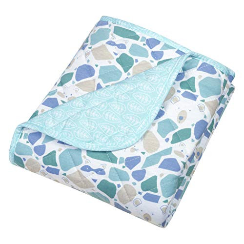 Trend Lab Quilted Jersey Baby Blanket Terrazzo Forest
