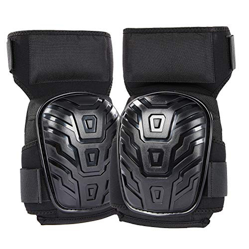 Knee Pads for Work with Gel Cushion - Heavy Duty Foam Padding with Adjustable Straps for Construction Gardening Flooring to Save You Knees