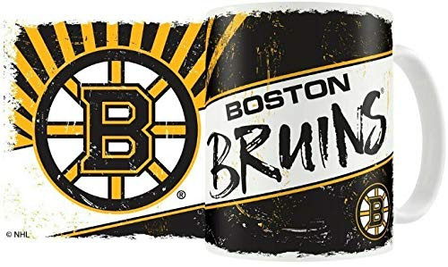Boston Bruins 15oz_ Sublimated NHL Classic Logo Ceramic Mug