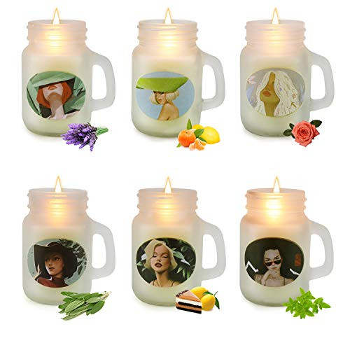 Scented Aromatherapy Candles Gifts Set for Women 6 Organic Soy Wax Candles with Essential Oil for Stress Relief Relaxation for Home Christmas Friends Scented Aromatherapy Candles Gifts Set for Women 6 Organic Soy Wax Candles with Essential Oil for Stress Relief Relaxation for Home Christmas Friends