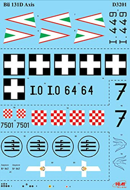 ICM 132 Scale BUcker BU 131D Axis WWII - Plastic Model Building Kit D3201 ICM 132 Scale BUcker BU 131D Axis WWII - Plastic Model Building Kit D3201