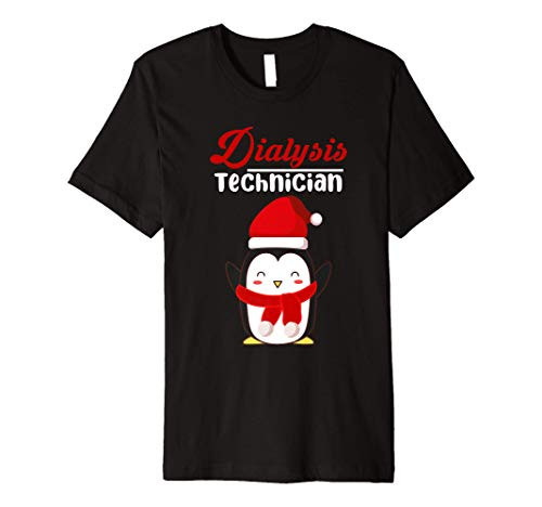 Dialysis Technician Transfusion Christmas Nephrology Tech Premium T-Shirt