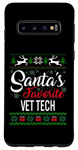 Galaxy S10 Santas Favorite Vet Tech Christmas Ugly Family Case