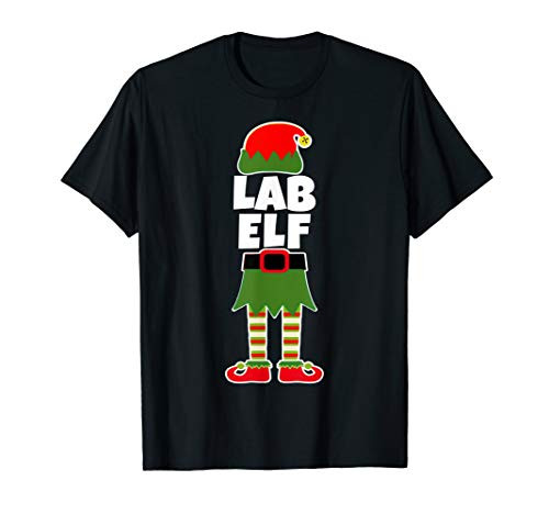 Lab Tech ELF Christmas Laboratory Tech Phlebotomist Draw T-Shirt