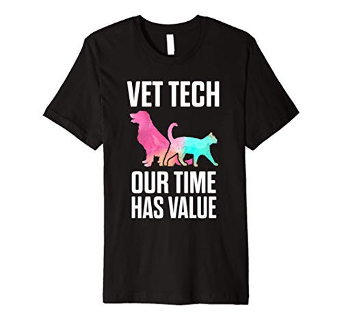 Vet Tech Time Funny Veterinary Technician Premium T-Shirt