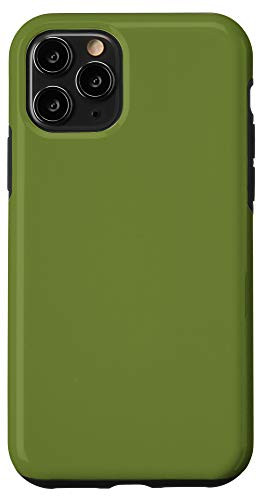 iPhone 11 Pro Solid Olive Green Neutral Color Case