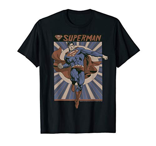 DC Comics Superman Retro Ray Portrait T-Shirt