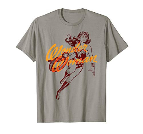 DC Comics Wonder Woman Retro Outline T-Shirt DC Comics Wonder Woman Retro Outline T-Shirt