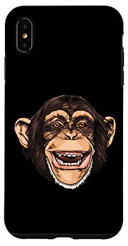 iPhone XS Max Monkey Head Cute Monkey Lover Women Men Gift Case