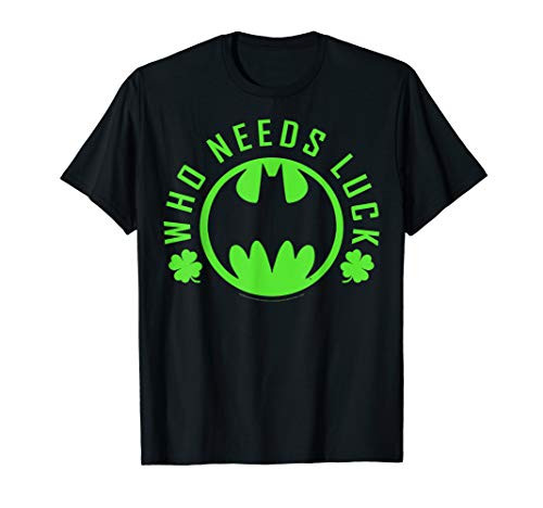 DC Comics Batman Who Needs Luck Logo T-Shirt