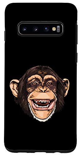 Galaxy S10 Monkey Head Cute Monkey Lover Women Men Gift Case