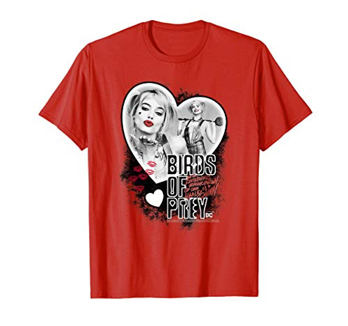 Birds of Prey Harley Quinn Heart T-Shirt