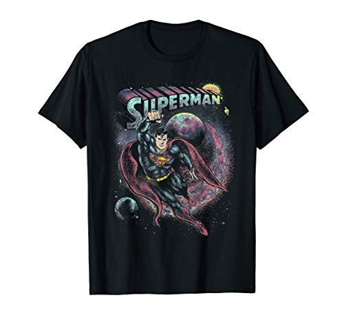 DC Comics Superman In Space Portrait T-Shirt
