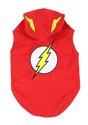 DC Comics The Flash Superhero Halloween Pet Costume For Small Sized Dogs Or Cats Small
