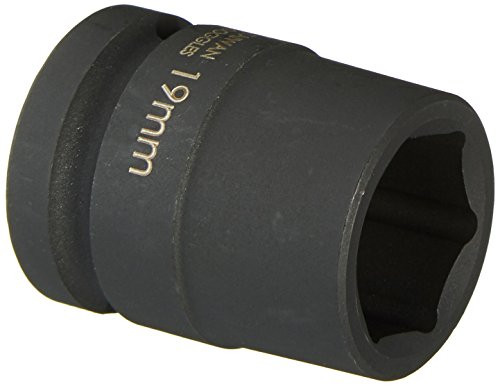 Williams 37519 19mm Shallow 6-Point Impact Socket, 1/2 Drive