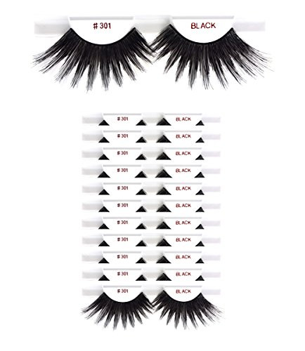 12 packs 301 Christina 100 Human Hair Fake Eyelashes