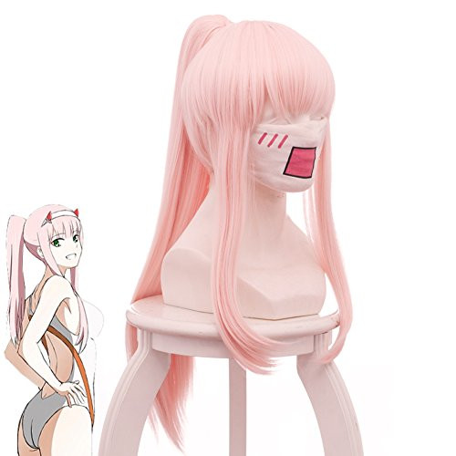 Telacos DARLING in the FRANXX ZERO TWO Code 002 Cosplay Wig Cosplay Costume Swimsuit Wig