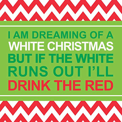 Christmas Napkins Funny Cocktail Napkins Decorative Paper Napkins Christmas Party Napkins Holiday Party Wine Quip Paper Napkins 5 x 5 Pk 40